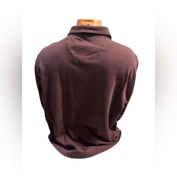 UNTUCKit Damaschino Polo Shirt Mens L Long Sleeve Wrinkle-Free Contrast Placket - Picture 3 of 16